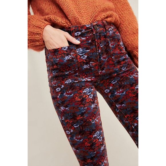 Pilcro & The Letterpress Mid-Rise Skinny Jeans Floral Print Size 27 - Picture 16 of 16